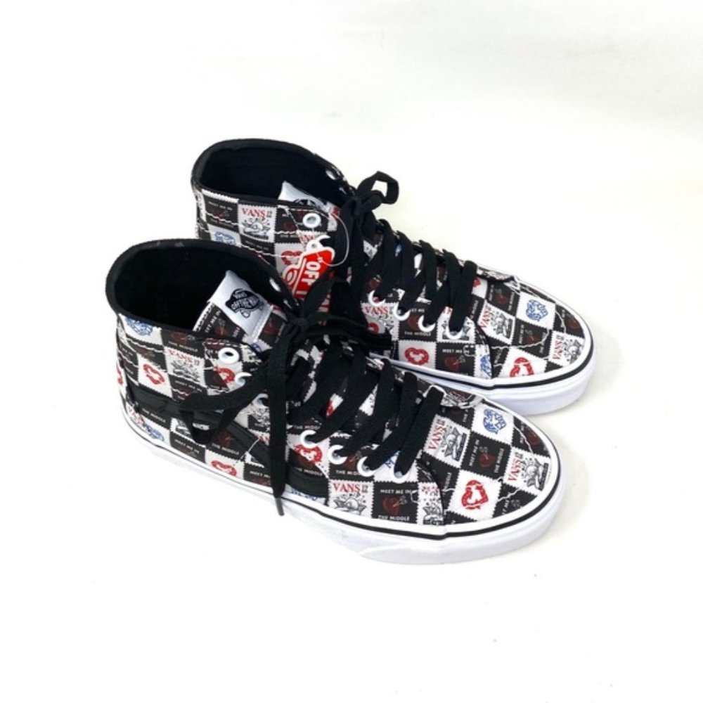 💖MEGA SALE💖VANS SK8-HI Tapered Love Black Men’s High Top Canvas VN0A4U16B0A - Picture 4 of 7